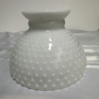 Vintage Hobnail Milk Glass Lamp Parts Lot Of 2   Shade   Globe Diffuser White