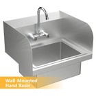Commercial Hand Wash Sink Stainless Steel Bar prep Sink With Faucet For Kitchen