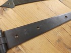 6 Large Strap T Hinges 15  Tee Hand Forged In Fire Barn Rustic Medieval Iron  
