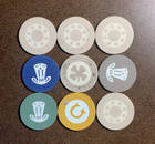 Las Vegas 9 Assorted Casino Chips  collectors Lot 