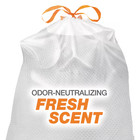 13 Gallon  Drawstring Fresh Scented Tall Kitchen Trash Bags  Pcr 200-count 1 Oz
