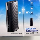 Tp-link Docsis 3 0 Cable Modem  Model Tc-7610  Gigabit Port  343 Mbps