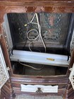 French 1922 Antique Cast Iron Enameled  Parlor  Stove Coal Wood Burning