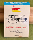 The Flagship Hotel  Galveston  Tx  Full Unstruck Matchbook  Vintage  Vivid  Blue