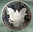 Us Walking Liberty One Troy Oz 999 Fine Silver Coin Smi