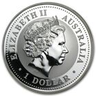 2008 Australia Kookaburra 1oz  999 Silver Bullion Coin In Original Capsule 