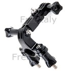 Black Bike Handlebar Seatpost Pole Mount For Gopro Hero 3 2 1 Camera Any Swiver