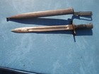 Original Us M1892 Model  1892 Krag Jorgensen Rifle Bayonet   Scabbard Dated 1899
