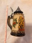 Amsterdam Beer Stein Ornate Metal Top 7in Tall