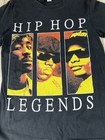Hip-hop Legends Biggie Tupac Eazy E - Black T-shirt Size Small