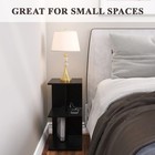 End Table With Charging Station  Narrow Side Tables For Small Spaces Usb Port   