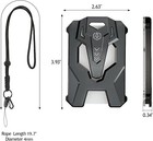 Heavy Duty Badge Holder With Adjustable Lanyard  Cool Tactical Id Card Badge    