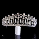Crystal Rhinestone Queen Pearl Tiara Crown For Womens Wedding Bridal Birthday 