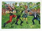 Vintage 1991 Roseart Jigsaw Puzzle - Swamp Thing Dc - Monsters Complete