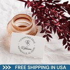 Custom Round Address Stamp Return Address Stamp Personalized Address Stamper