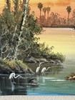 G russell Art Acrylic Painting On Canvas Florida Highwaymen Style 