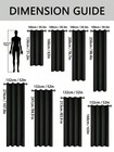 Blackout Curtain Room Darkening Window Curtains Insulated Thermal Grommet Panels