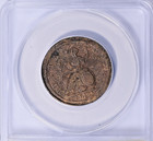 Error 1722 Great Britain 1 2 Penny Double Struck Km-557 Anacs F12 Details Only 3