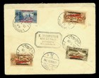 Lebanon 1929 Airmail Multiple Frank inc Sc C36  Reg  Cvr Beirut To Copenhagen Dk