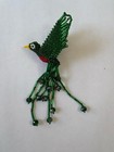 Handmade Guatemalan Beaded Quetzal Bird    Multi Color 