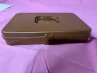 Vintage Will-hold Sewing Box Mcm - Filled With Thread    cracked - See Photos 