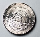 1990 Unc 1 Oz 999 Silver Mexico Libertad Pura Plata Rare Nat toning Coin