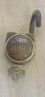 Vintage Surloc Brass Padlock   Key   free Shipping 