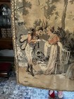 Vintage French Tapestry Wall Hanging 46    Wide And 48    Length