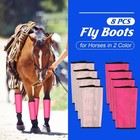 4 Pcs Uv Mesh Horse Fly Boots breathable Leg Wraps For Horse Fly  sun Protection