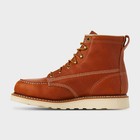 Men s Thorogood Brown Leather 6  Steel Toe Moc Toe Work Boots Freeshipping   