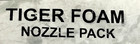 10-pk Tiger Foam Nozzle Pack F66138 Colorwise Snap-tip Temp Warning Nozzles