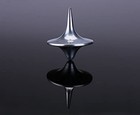 Rienar Accurate Spinning Top  Vintage Totem Zinc Alloy Silver Toy Gift