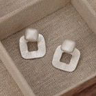 Geometric Square Simple Ear Studs For Women s New Trendy Earring Alloy