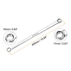Double End Box Wrench 16 X 17mm Cr-v 0 Degree Offset Extra Long End Box Wrench