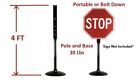 Gp-4-14 - Portable Sign Stand - Weights 30 Lbs Total -  new In Box 