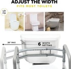 Toilet Safety Rail - Adjustable Detachable Toilet Safety Frame With Handles