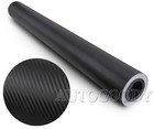 36  X 60  Black Carbon Fiber Vinyl Wrap 3d Bubble Free Air Release 3ft X 5ft
