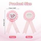 Daddy To Be Tinplate Badge Pin  Gender Reveal Button Pins  Pink