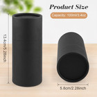 10 Pcs 100ml 3 4oz Kraft Paper Jar Empty Cardboard Boxes Round Cardboard Gift