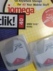 2 Pcs Vintage Iomega Clik  40mb Discs Rare In Original Sealed Package 