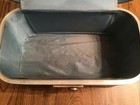 Vintage 1950   s Powder Blue Train Case Suitcase Luggage Cosmetic Makeup - No Key