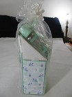 Nip Vtg 13 Pc Baby Snoopy Shower Gift Set  Bottles bib rattle changing Pad tote 