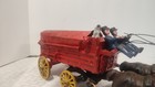 Vintage Cast Iron Clydesdale Beer Wagon  8-horse Drawn  30  Long W  Barrels