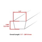 Caltric Traction Drive Belt For John Deere Z425 Z435 Z445 Z465 Eztrak   M169705