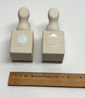 Vtg Martha Stewart Paper Punches Lot Of 2   Embossed Button   Corner Rounder  