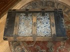 Antique Victorian Trunk     1890s     Original Interior