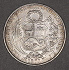 1871 Peru Silver Sol