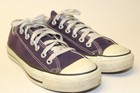Converse All Star Vintage Purple Canvas Usa Made Low Sneakers Mens Size 6 Shoes