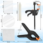 52 Pcs Trade Card Flattening Kit Sports Card Repair Care Cleaning Tools Include 