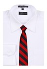 Boy s - Youth Red And Black School College Striped Necktie  - Nwt